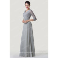 Grace Karin Grey Mother of Brides Robes Robe de soiree en dentelle en mousseline de soie CL6247